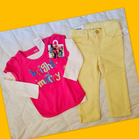Nwt Gymboree Gap Girls Lot 18-24 Months Fall Winter Outfit Set Jeans Bundle - Picture 8 of 16